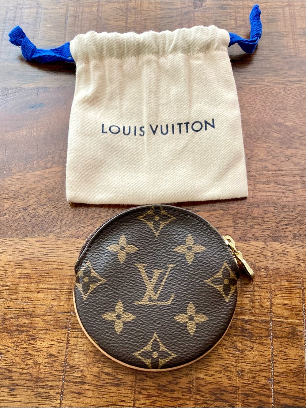 Louis Vuitton Round Coin Purse in Classic Monogram
